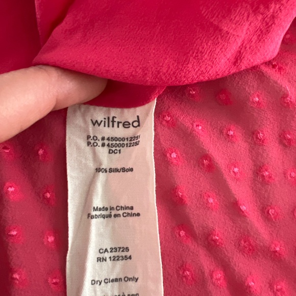 100% silk Wilfred Dress - Picture 4 of 4